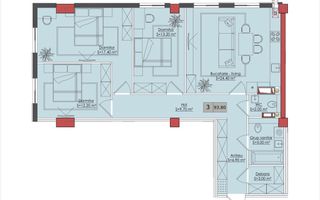 Vânzare, apratament, 3 camere, strada Bucovina, Ciocana - Poză 11