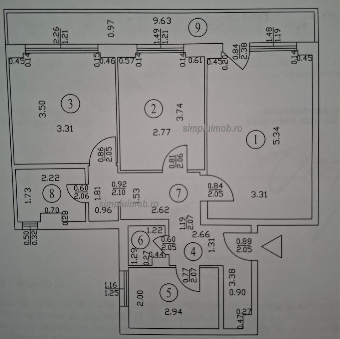 Apartament 3 Camere spatios , mobilat si utilat , Pantelimon . - Schiță 8
