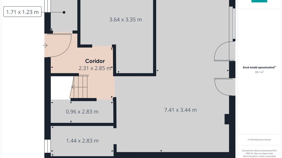 Duplex spațios 102 mp utili, teren 350mp in Covaci - Poză 22