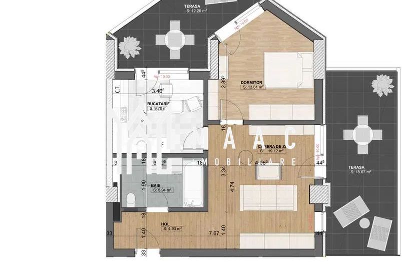 Apartament 2 camere | Mihai Viteazul | 2 terase - Poză 3