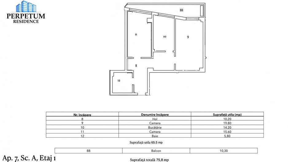 Tomis Nord - Vanzare apartament decomandat cu 2 camere, bloc nou. - Poză 6