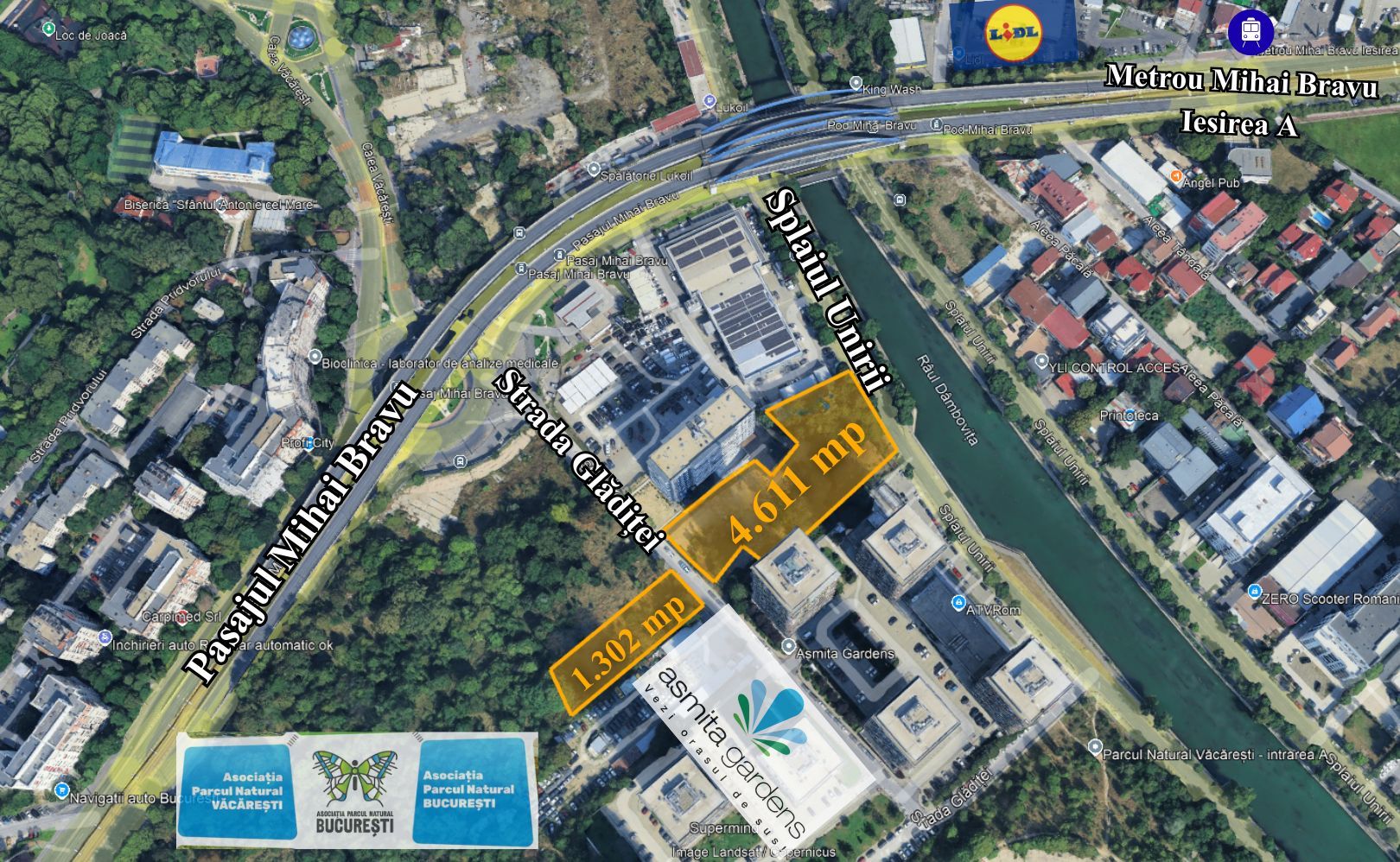 TEREN 5.913 MP – MIHAI BRAVU | 3 Deschideri | Metrou 380 m | - Schiță 4