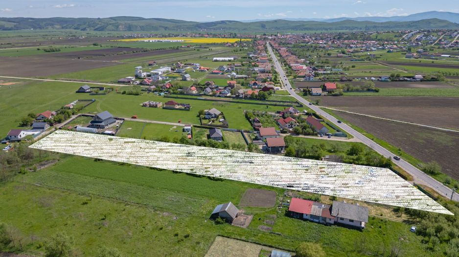 Teren intravilan Bod | Front 46 m la Asfalt | Utilități pe/lângă Teren - Poză 1