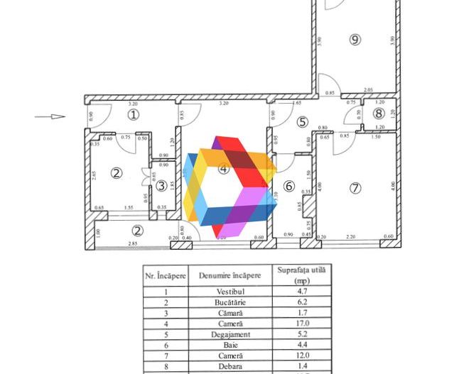 Apartament 3 camere de vânzare - zona Centrul Civic - 71 mp - plus-imo.ro - Poză 14