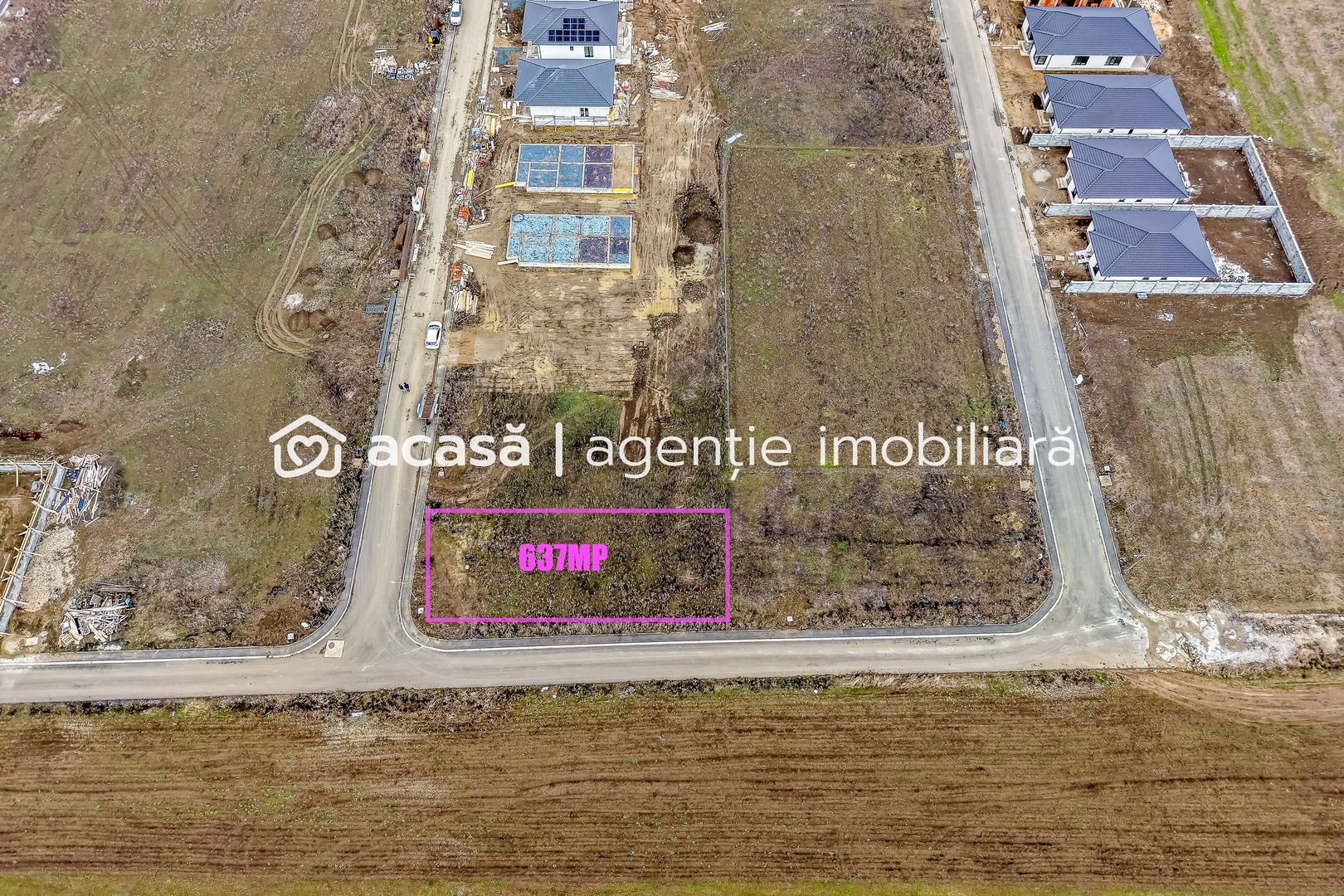 VÂNDUT - Teren 637 mp | 2 fronturi stradale | Cartier Via Carmina - Poză 2