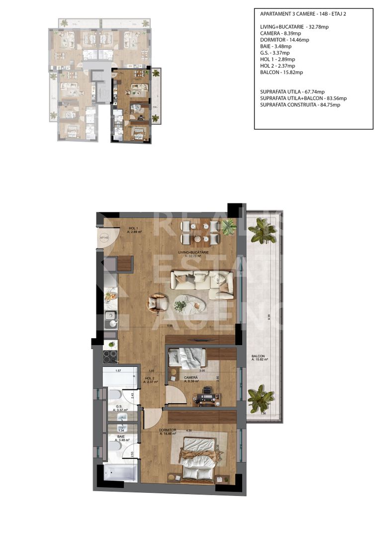 Vânzare, apartament, 3 camere, București - Poză 8