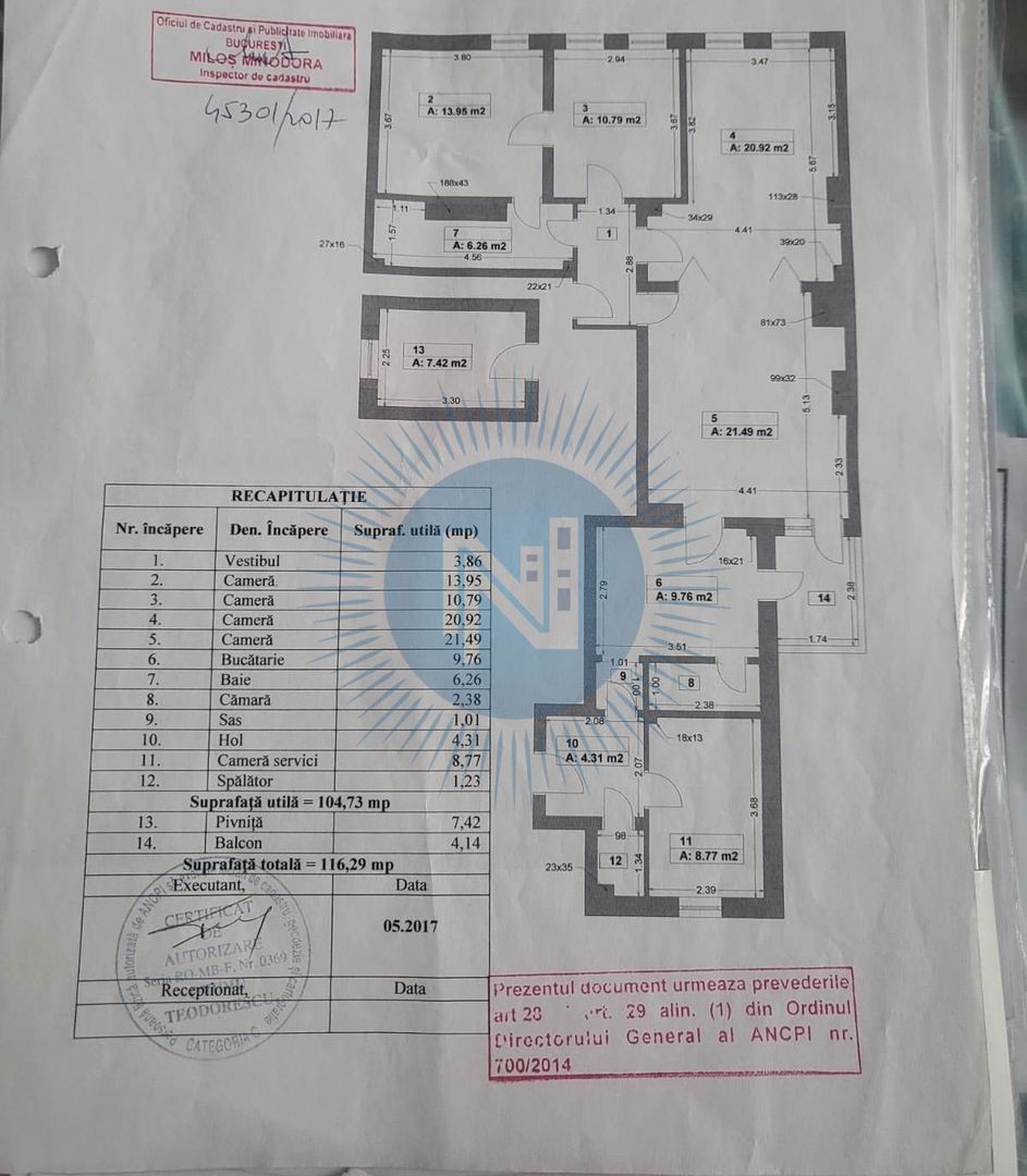 Apartament 4 camere Capitale - Poză 9