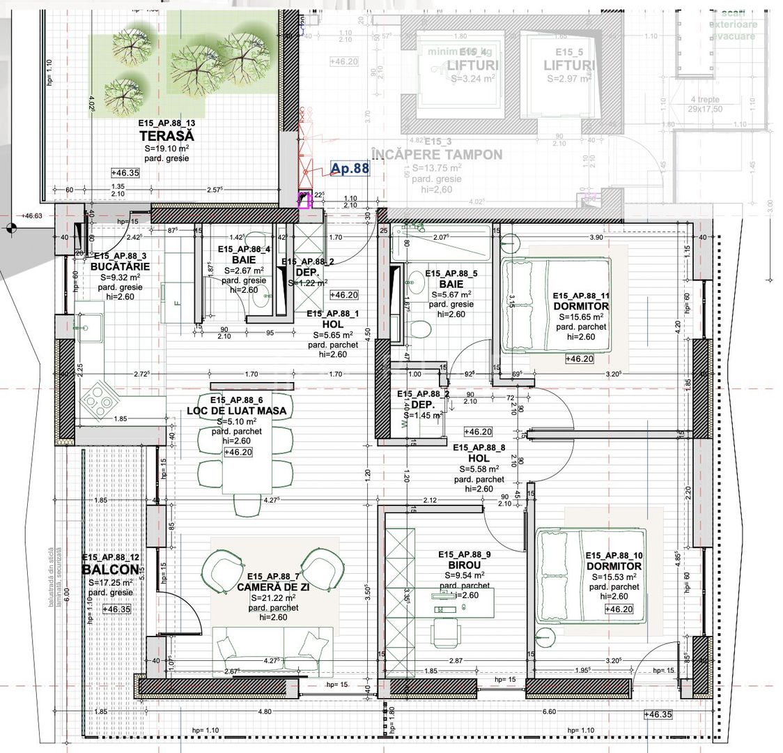4 camere, 133 mp,  vedere panoramica, Vivat Residence - Poză 6