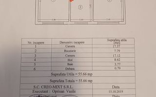 Apartament 2 camere Tomis 3 - parter - centrala termica - Schiță 9