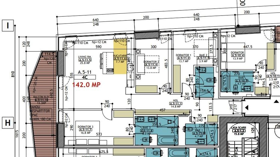 Apartament 4 camere I One Verdi Park - Vedere Panoramica I Best deal - Poză 7