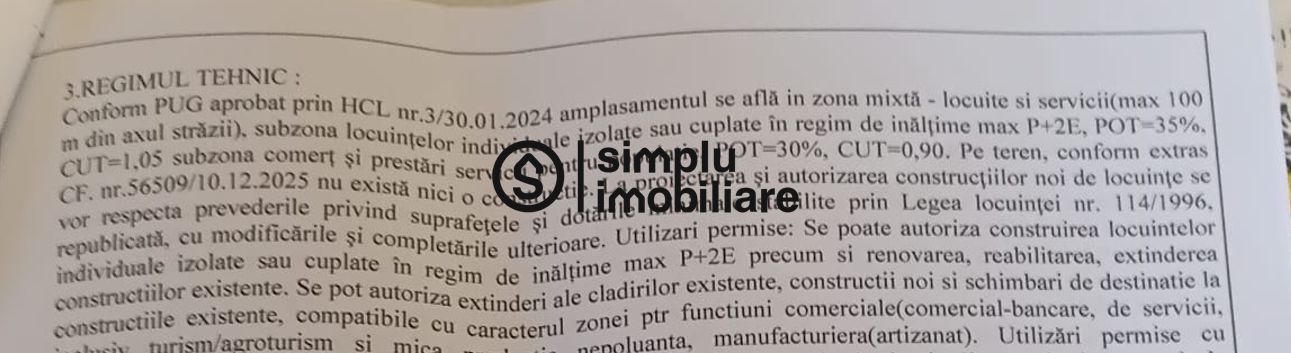 Teren Intravilan intrare Bals langa Lukoil - Poză 2