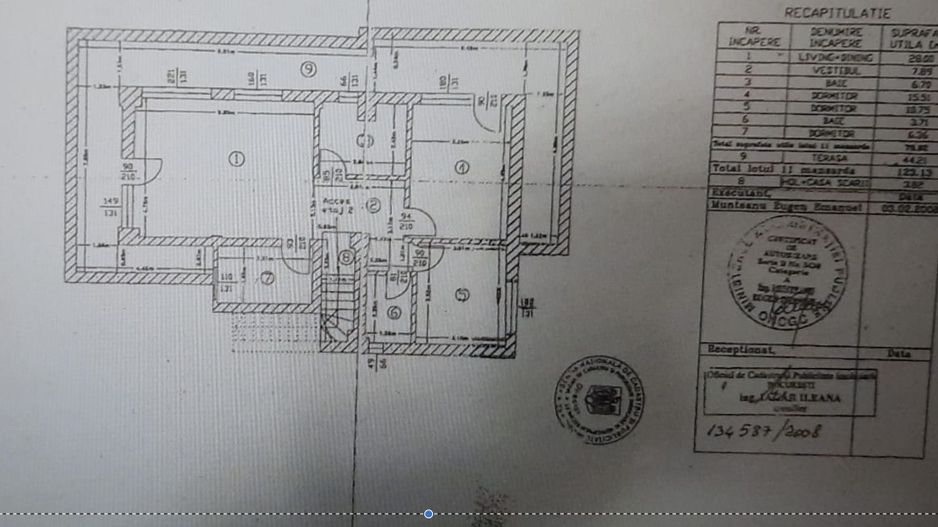 APARTAMENT 3 CAMERE | 80MP | TERASA 44MP - Schiță 16