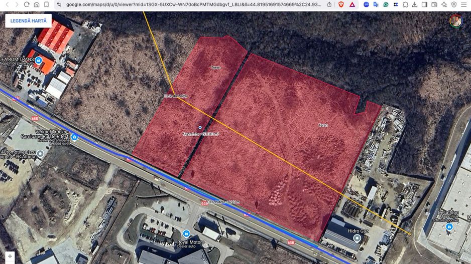 Teren intravilan 50.000 mp Pitesti lângă Carrefour și acces Autostrada A1 - Poză 3