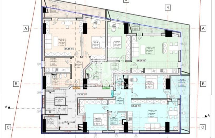 Apartament 2 si 3 camere la alb cu loc de parcare inclus - Poză 3