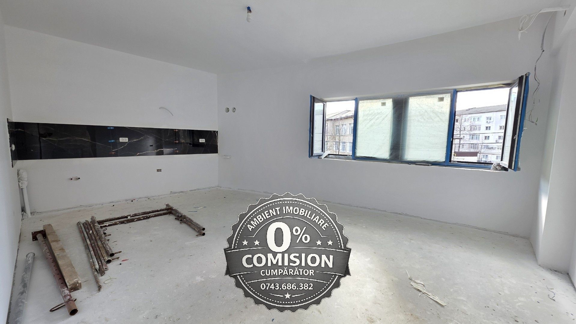 Apartament cu 2 camere, etaj 1, bloc NOU, VASLUI zona NORD, cu plata în RATE; - Poză 6