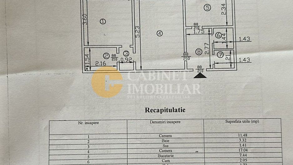 Piața Unirii - 2 camere DECOMANDAT - 49mp - Poză 2
