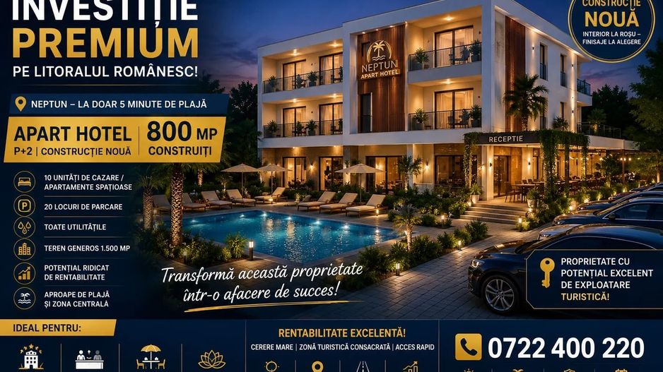 Pensiune deosebită de vânzare în Neptun – la doar 5 minute de plajă! - Poză 16