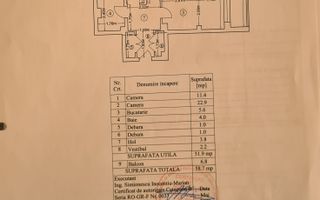 2 Camere | Brâncuși | Bloc 2010 | Renovat - Schiță 20