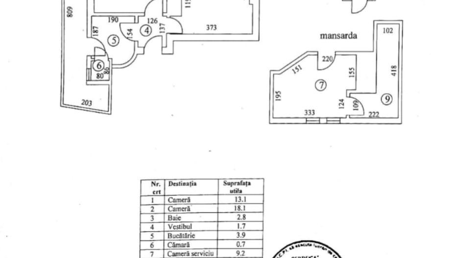 Apartament 2 camere + garsonieră Radu Beller, vedere parc, fără risc seismic - Poză 22