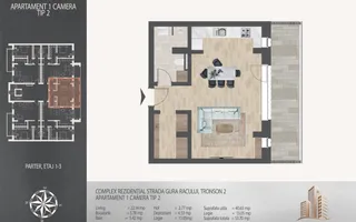 Garsoniera ideala investitie  Pallady Metrou Nicolae Teclu - Schiță 11