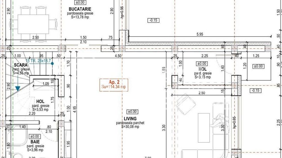 Casa cu 4 camere si 310 mp de curte, in Calea Cisnadiei, zona Profi - Schiță 10
