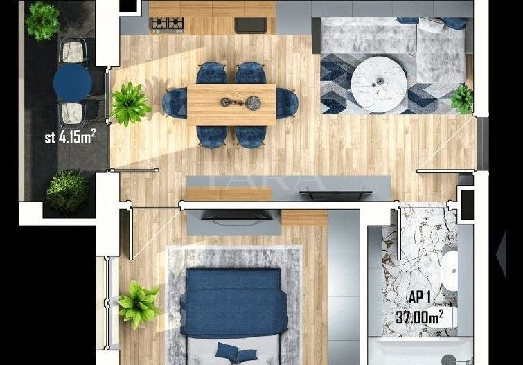 Apartament 1 cameră de vânzare. Ansamblu rezidențial nou! - Poză 1