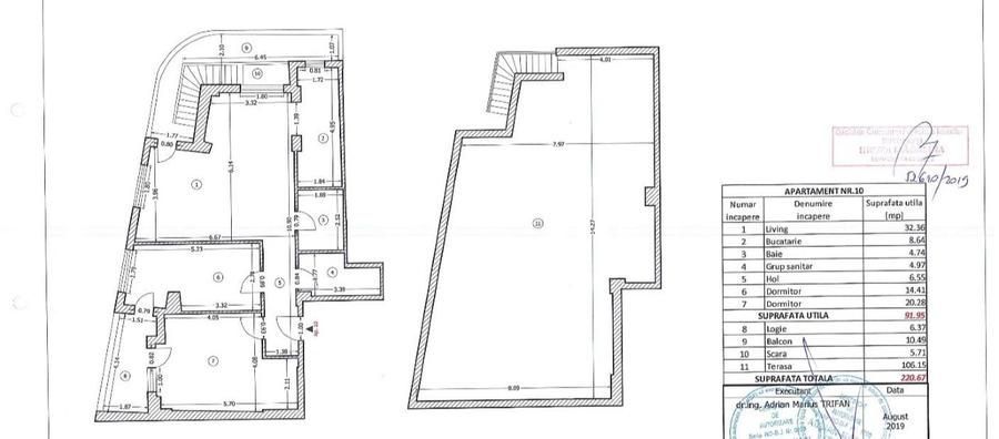 3 CAMERE | TERASA 106 MP | ZONA MATEI VOIEVOD | BLOC 2019 | VEDERE LIBERA | - Schiță 16