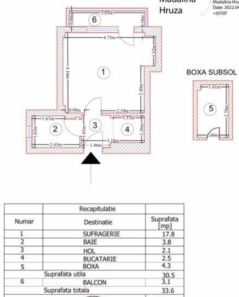 Garsoniera Vasile Lascar 33, bloc 1979 - zona Batistei - Armeneasca - Poză 15
