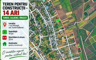 TEREN PENTRU CONSTRUCȚIE – 14 ARI | FUNDUL GALBENEI, HÎNCEȘTI - Poză 1