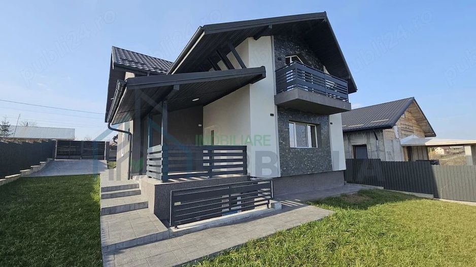 Casă modernă, 5 camere, clasa A, vedere lac, 500 mp teren, Ciurbești, Miroslava - Poză 7