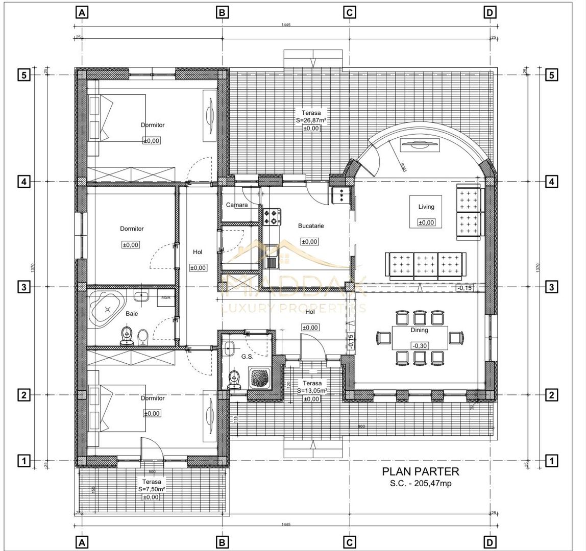 Vila cu 5 camere *616mp* / 1600mp teren / Corbeanca - Schiță 48