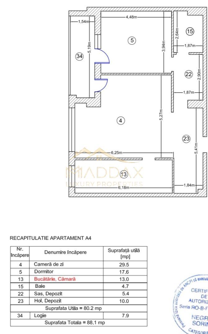 Apartament ** 2 camere** 98mp // Pipera-Voluntari - Schiță 66