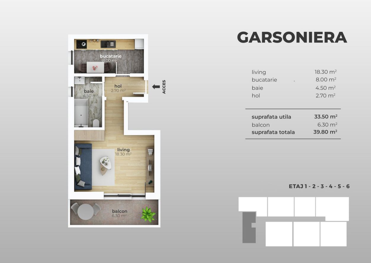 Garsoniera noua in bloc finalizat - zona Grand Arena Mall, Sectorul 4 - Poză 4