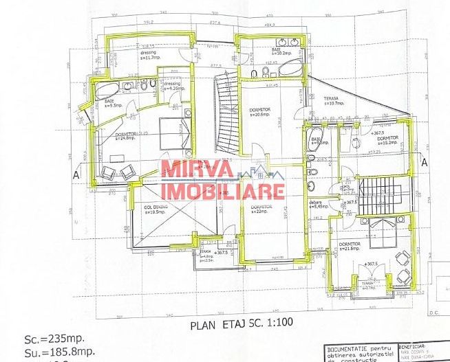 🏡 Casă deosebită – 2 unități locative, 6 dormitoare, zona Albert - Schiță 159