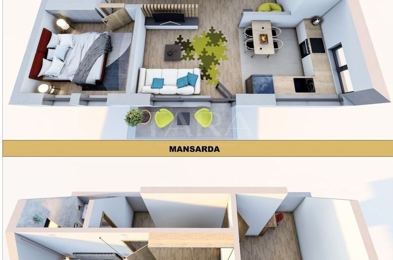 Apartament 100 mp, etaj si mansardă, cu grădină și parcare, Someșeni. - Poză 1
