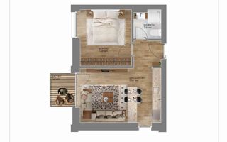 Apartament cu 2 camere in Amber Forest - Poză 12