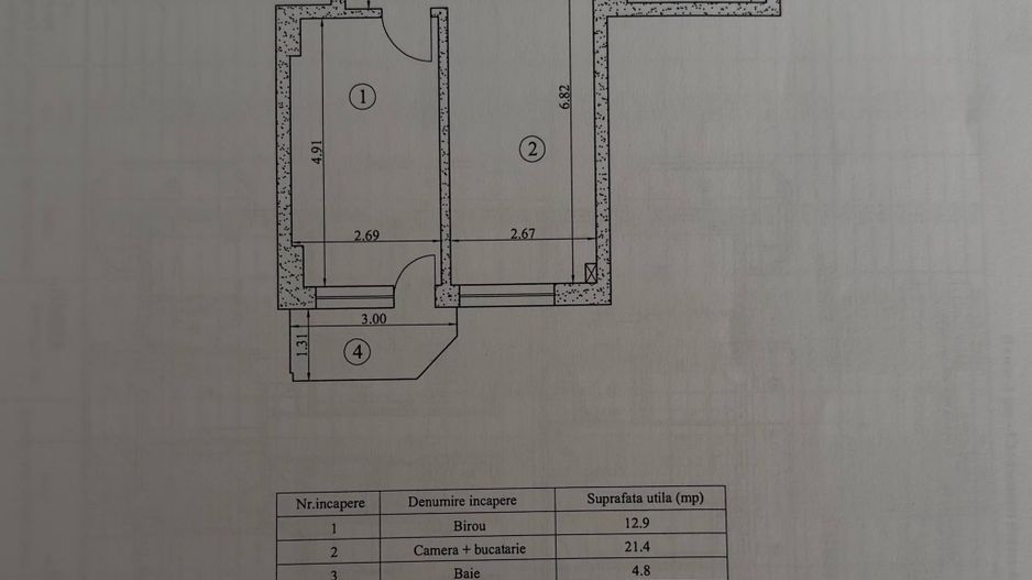 INTABULAT-Apartament 2 camere-43mp-Copou-Aleea Sadoveanu - Poză 8