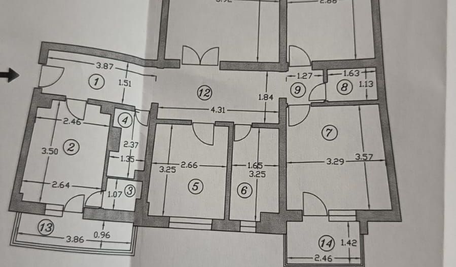 4 camere Stirbei Voda - Schiță 13