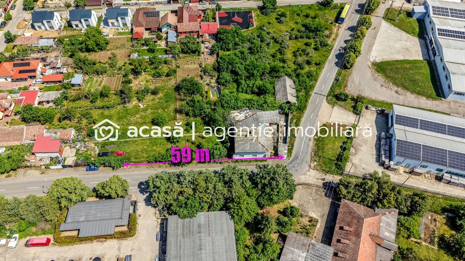 Teren de 1261 mp pe colt, in Aradul Nou, cu front de 60 m + 23 m - Poză 1