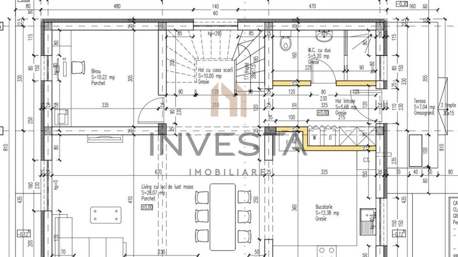 Casa noua in Chinteni, 700 mp teren- zona strazii Caragiale - Schiță 15