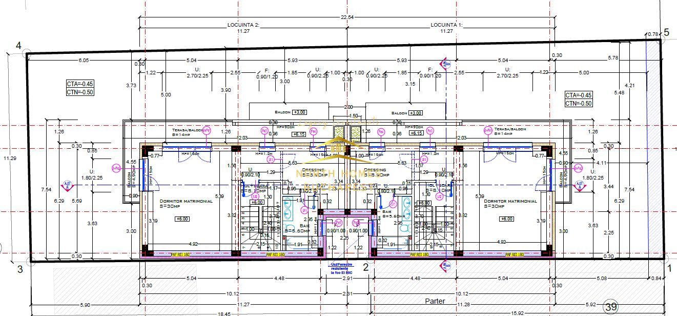 Vând vila în duplex 4 camere, 3 dormitoare, 4 bai, 2 locuri parcare - Poză 15