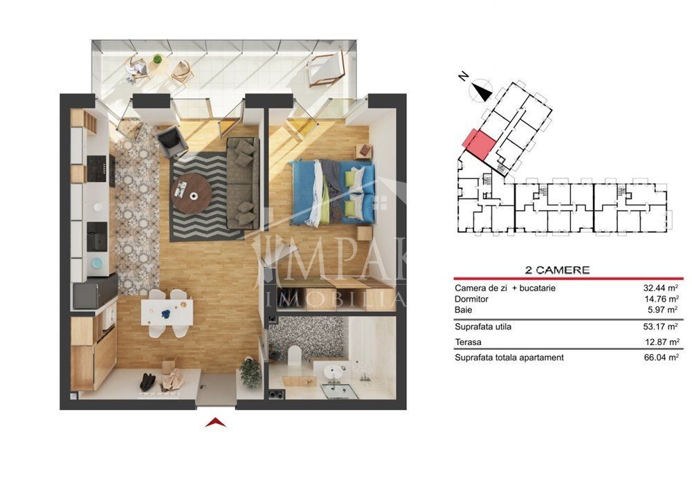 Apartament semidecomandat cu 2 camere in cartierul Marasti! - Poză 7