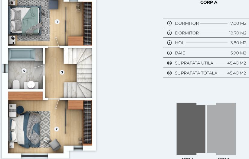 VILA TIP DUPLEX | COMPLEX REZIDENTIAL OTOPENI - Schiță 7