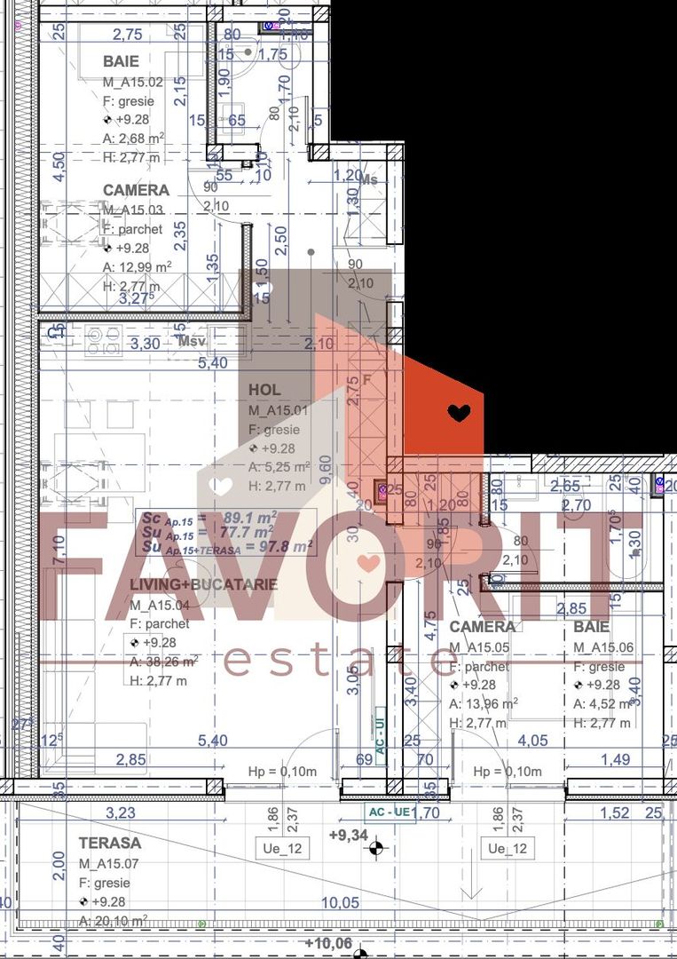 Comision 0%. Terasa 20 mp. Spatios. 2 bai. Lift - Schiță 8