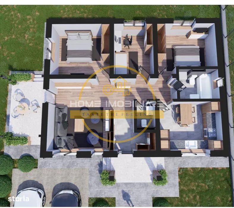 Casa 4 camere, 2 băi/incalzire in pardoseala/ teren 490 mp in zona Dancu-Holboca - Poză 9