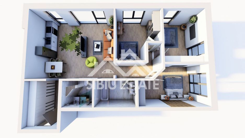 Apartament 4 camere , 95,05 mp utili , Etaj 1 , Finisaje Premium - Poză 6