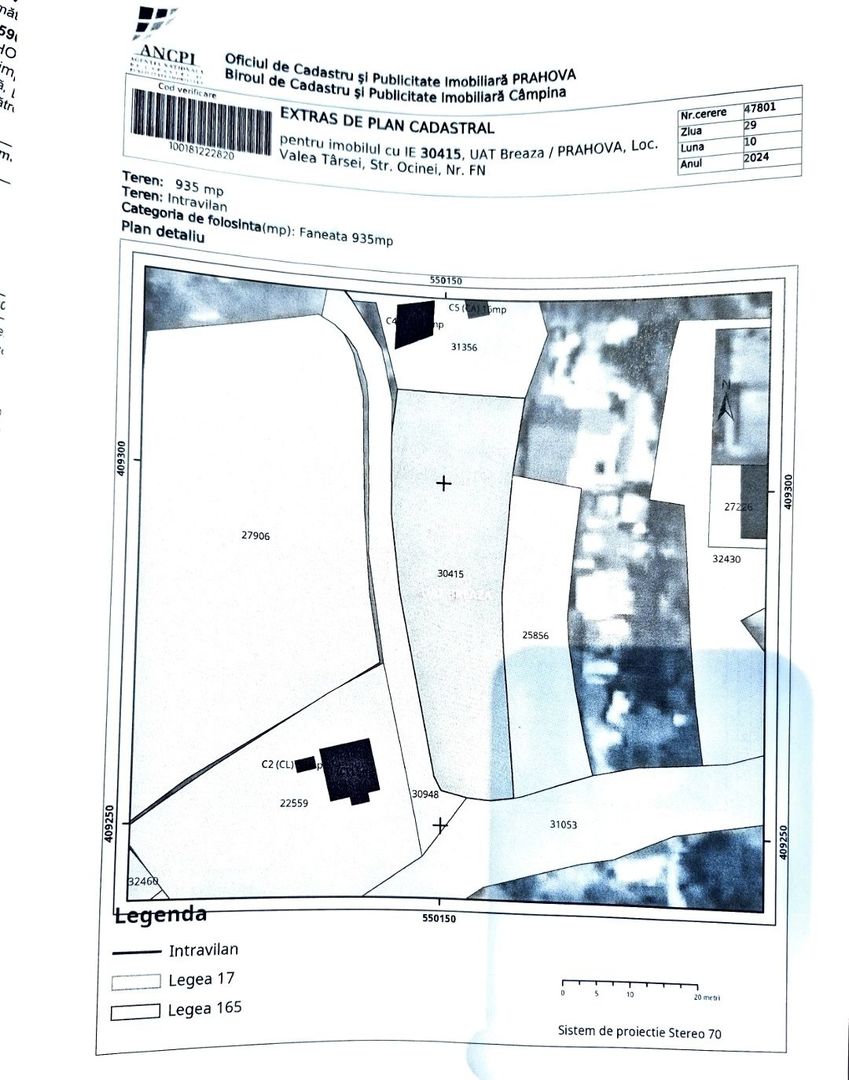 Teren intravilan-935 mp-dubla deschidere, Breaza-Valea Tarsei - Poză 3