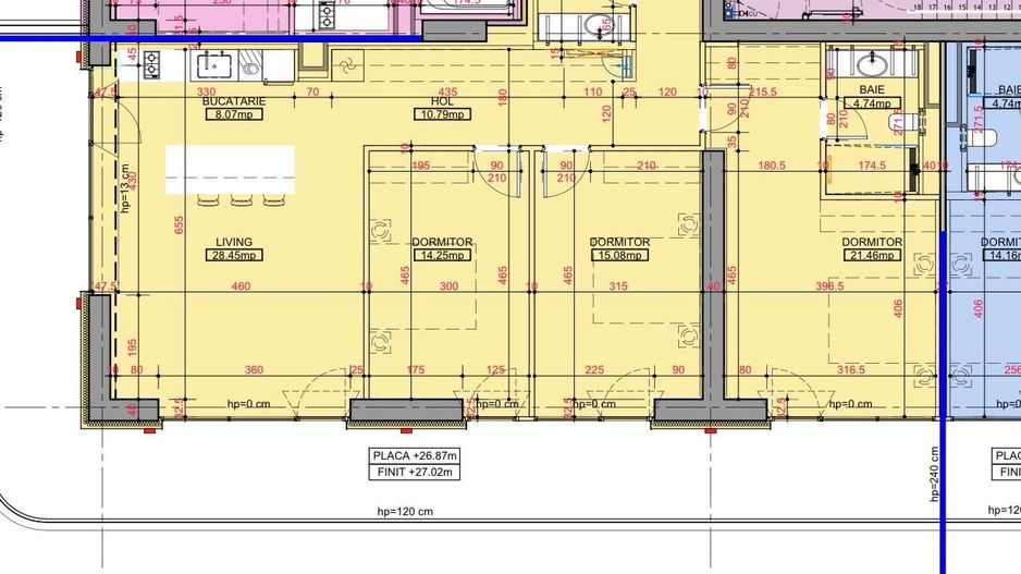 Apartament spatios 4 camere cu vedere liberă | One High District - Poză 16