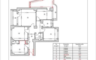 Apartament 4 camere | 97 mp | Piața Romană - Schiță 10