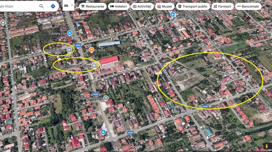 Teren 564 mp cu 2 fronturi stradale, utilități, vatra satului Giroc - Poză 1